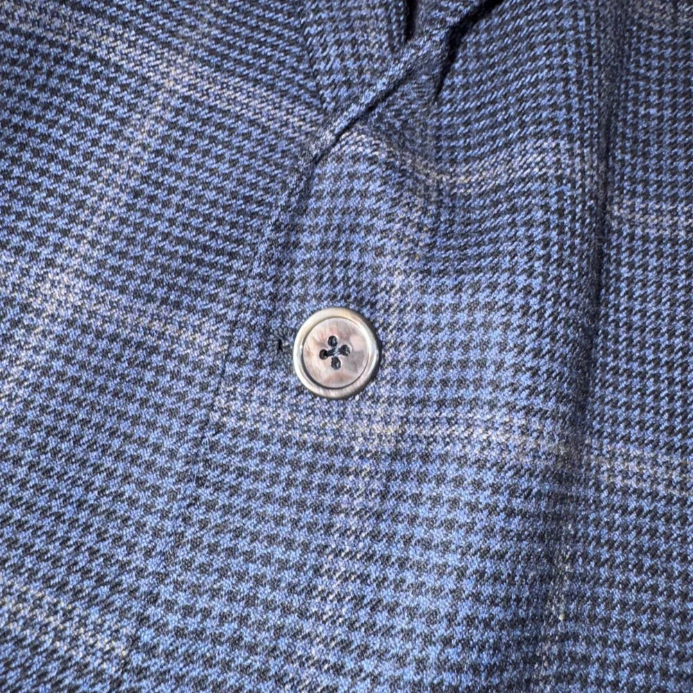 Napoli di Nordstrom Loro Piana 46L Cashmere Blazer‎ Blue Plaid Sport Coat  Mens